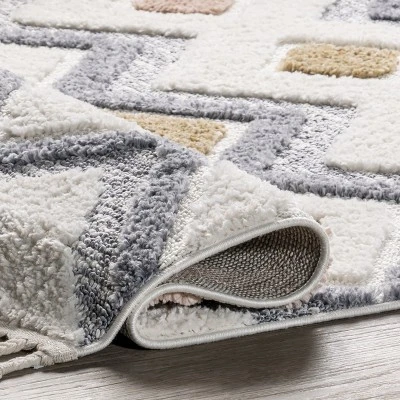 Kirsty Colorful Checkers Kids Tassel Area Rug 3 Kirsty Colorful Checkers Kids Tassel Area Rug - Image 3