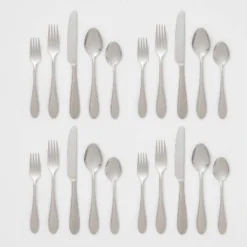 20pc Luxor 18/10 Stainless Steel Flatware Set - Threshold Signature™ -Home Decoration Store GUEST 0249df9c 4528 4fe4 ae3a bb1cbcc9fee2