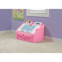 Step2 2-in-1 Toy Box - Pink -Home Decoration Store GUEST 0296fbde 0b22 4ed6 a268 25e93312b339