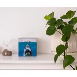 Ukonic JAWS Logo Tin Storage Box Cube Organizer With Lid | 4 Inches -Home Decoration Store GUEST 02deaba2 74ac 47fd b362 739796227f95