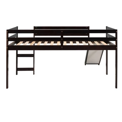 Twin Size Loft Bed With Slide - ModernLuxe 6 Twin Size Loft Bed With Slide - ModernLuxe - Image 6