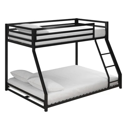 Twin/Full Max Metal Bunk Bed Black - Room & Joy 2 Twin/Full Max Metal Bunk Bed Black - Room & Joy - Image 2