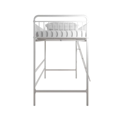 Twin Kaila Metal Loft Bed White - Room & Joy 4 Twin Kaila Metal Loft Bed White - Room & Joy - Image 4