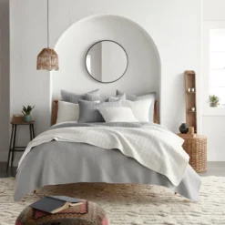 Mills Waffle Quilt And Pillow Sham Set - Levtex Home -Home Decoration Store GUEST 08754047 f519 4889 934c 065436db9cb9