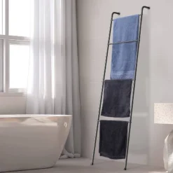 NEX 2pk 4 Tier Ladder Style Towel Racks Black -Home Decoration Store GUEST 08792fa7 4961 4da9 89e4 c92605be8660