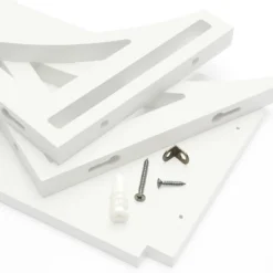 36" Topsy Turvey 2 In 1 Kids' Shelf With Brackets For Underneath Or Facing Upward White - InPlace -Home Decoration Store GUEST 0c066f58 ccee 4e93 82b7 5e11fb6a877f