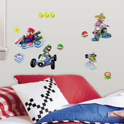 Roommates Ninetendo Mario Kart 8 Peel And Stick Wall Decal 2 Roommates Ninetendo Mario Kart 8 Peel And Stick Wall Decal - Image 2