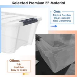 Costway 12 Pack Latch Stack Storage Box Tubs Bins Latches Handles -Home Decoration Store GUEST 0dc11d1e 861f 4e1b a1f4 716cfc4bcd23