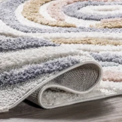 NuLOOM Adette Abstract Swirl Kids Tassel Area Rug -Home Decoration Store GUEST 0e046a76 82c7 47d5 98b1 21eaba935e3c