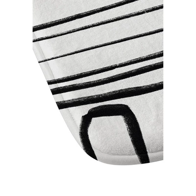 Viviana Gonzalez Modern Improvisation Memory Foam Bath Mat Black/White - Deny Designs 1 Viviana Gonzalez Modern Improvisation Memory Foam Bath Mat Black/White - Deny Designs