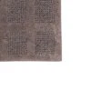 Square Honeycomb 100% Cotton Reversible Bath Rug Stone By Knightsbridge