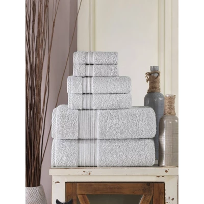 6pc Luna Turkish Bath Towel Set - Enchante Home 5 6pc Luna Turkish Bath Towel Set - Enchante Home - Image 5