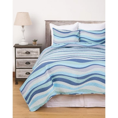 C&F Home Seawaves Coastal Beach Quilt Set 3 C&F Home Seawaves Coastal Beach Quilt Set - Image 3