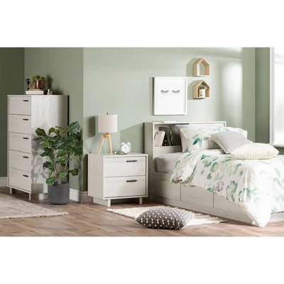 Fynn 2-Drawer Nightstand - South Shore 1 Fynn 2-Drawer Nightstand - South Shore