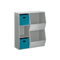 3pc Kids' Floor Cabinet With 2 Bins Set - RiverRidge Home -Home Decoration Store GUEST 1384679d 978e 46ac 9ea4 f81f200b3ccb