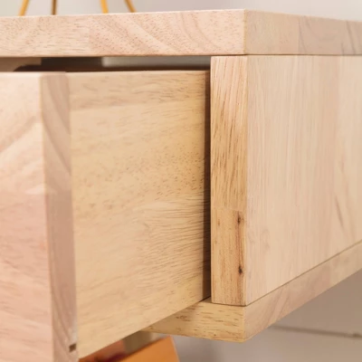 Sweedi Solid Wood 1 Drawer Nightstand Natural Wood - South Shore 1 Sweedi Solid Wood 1 Drawer Nightstand Natural Wood - South Shore