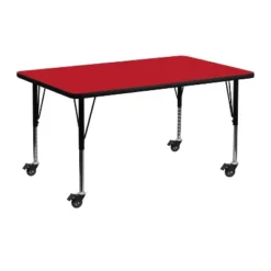 Flash Furniture Mobile 24''W X 48''L Rectangular HP Laminate Activity Table - Height Adjustable Short Legs 9 Flash Furniture Mobile 24''W X 48''L Rectangular HP Laminate Activity Table - Height Adjustable Short Legs -Home Decoration Store GUEST 16d645d5 7146 4f7f b3e5 1ff68a5ba398