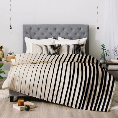Vertical Lines Cotton Comforter & Sham Set - Deny Designs 3 Vertical Lines Cotton Comforter & Sham Set - Deny Designs - Image 3