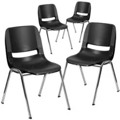 Flash Furniture 4 Pack HERCULES Series 661 Lb. Capacity Ergonomic Shell Stack Chair With 16'' Seat Height 9 Flash Furniture 4 Pack HERCULES Series 661 Lb. Capacity Ergonomic Shell Stack Chair With 16'' Seat Height -Home Decoration Store GUEST 17c42eaf ac19 4de6 b60a f9797f9b5107