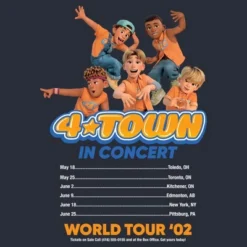 Junior's Turning Red 4*Town Tour Dates Festival Muscle Tee