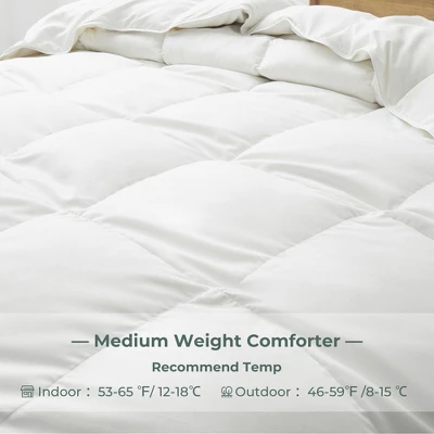 Peace Nest Lightweight & Medium Weight White Goose Feather Down Comforter 4 Peace Nest Lightweight & Medium Weight White Goose Feather Down Comforter - Image 4