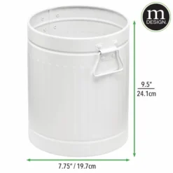 MDesign Metal Trash Can Wastebasket, Garbage Container Bin, Handles 13 MDesign Metal Trash Can Wastebasket, Garbage Container Bin, Handles -Home Decoration Store GUEST 1b4413cd 03fa 491e 8379 5101f7717d90
