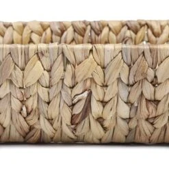 Juvale 2 Pack Natural Brown Hyacinth Storage Baskets With Wooden Handles For Shelves, Decorative Bathroom Organization, 14.5 X 10.5 X 4 In -Home Decoration Store GUEST 1ecd47f0 ed1d 4fde b581 9b1102abc9e4