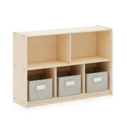 Guidecraft EdQ 2-Shelf 5-Compartment Storage - 30" -Home Decoration Store GUEST 1f117bfc e21e 4097 9612 5aa7246acf05