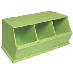 Badger Basket Three Bin Stackable Storage Cubby -Home Decoration Store GUEST 1f432519 27c2 4e90 823c 6be7da437ee0