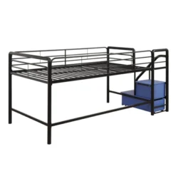 Twin Jamie Junior Loft Bed With Storage Steps Black - Room & Joy -Home Decoration Store GUEST 1fa042a1 14dc 4030 b71f e854c9c20ca5