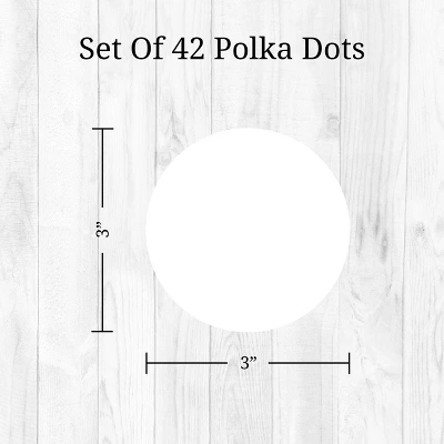 Polka Dots Wall Decor White - Decalcomania 1 Polka Dots Wall Decor White - Decalcomania
