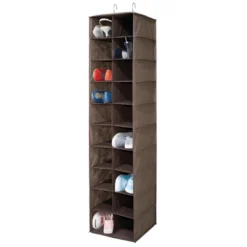 MDesign Large 20 Shelf Fabric Over Rod Closet Hanging Storage Unit -Home Decoration Store GUEST 216fb152 9a41 4bad 9545 d618fa43cd76