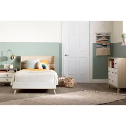 Yodi 2 Drawer Nightstand Soft Elm/White - South Shore -Home Decoration Store GUEST 233ba939 d918 49aa b207 b7b23e9332b4