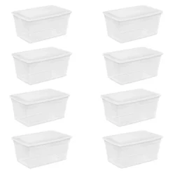 Sterilite 90 Quart Storage Box Container With Clear Base & White Lid -Home Decoration Store GUEST 23d3fa7d 9388 4c7c 9dc3 1d33edd2f842