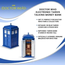 Seven20 Doctor Who Electronic TARDIS Talking Money Bank -Home Decoration Store GUEST 244d069d 1cc6 4a7b 987e e0a3db6ef310