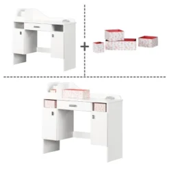 Tiara Makeup Desk Pure White - South Shore -Home Decoration Store GUEST 249ae5a3 678d 4797 9b87 e6d76cd63852