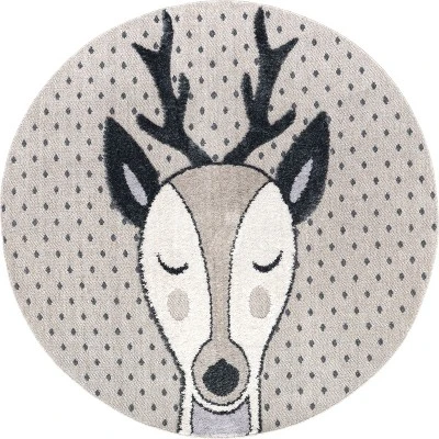 Éléanor Deer Kids Tasseled Area Rug 10 Éléanor Deer Kids Tasseled Area Rug - Image 10