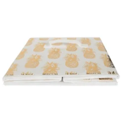 Set Of 4 11" X 11" X 11" Nonwoven Polyester Pineapple Square Storage Cube White/Gold - Design Imports -Home Decoration Store GUEST 261a60eb 1851 40eb b772 b6e6f6d4fb83
