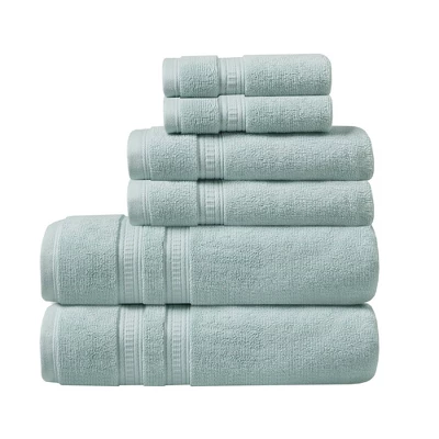 6pc Plume Cotton Feather Touch Antimicrobial Bath Towel Set - Beautyrest 10 6pc Plume Cotton Feather Touch Antimicrobial Bath Towel Set - Beautyrest - Image 10