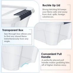 Costway 12 Pack Latch Stack Storage Box Tubs Bins Latches Handles -Home Decoration Store GUEST 2737252c c67c 4f36 a719 8357374d98c7