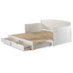 King Harmony Daybed With Conversion White - Alaterre Furniture 26 King Harmony Daybed With Conversion White - Alaterre Furniture -Home Decoration Store GUEST 2750d32f 3633 4bc5 8b0e 8929c20679ff