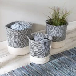 Honey-Can-Do Cotton Rope Baskets -Home Decoration Store GUEST 28af3992 f389 40ef 836a f5728f941aea