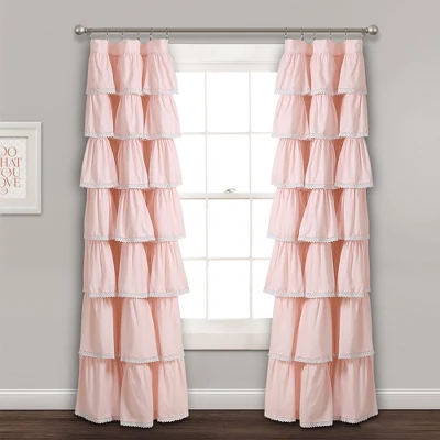 52"x84" Ruffle Window Curtain Panel - Lush Décor 3 52"x84" Ruffle Window Curtain Panel - Lush Décor - Image 3