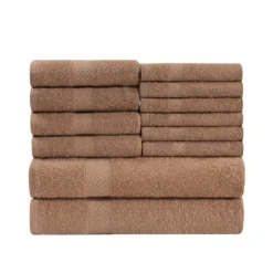 Absorbent Eco-Friendly Cotton Assorted 12-Piece Bath, Hand, Face Towel Set By Blue Nile Mills 28 Absorbent Eco-Friendly Cotton Assorted 12-Piece Bath, Hand, Face Towel Set By Blue Nile Mills -Home Decoration Store GUEST 2a2ce692 b6b0 43fa bd61 3aaf0a8b2150
