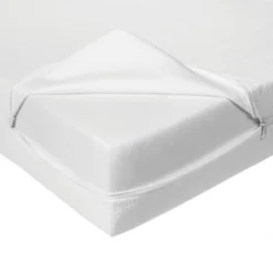 Bundle Of Dreams White Organic Cotton Zipper 5" Crib Mattress Cover
