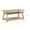 ECR4Kids Sit N' Stash Rectangular Table, Classroom Storage, Natural