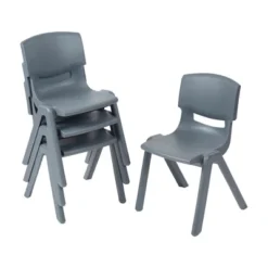 ECR4Kids Plastic School Stack Chair For Indoors And Outdoors, 14in Seat Height, 4-Pack -Home Decoration Store GUEST 2b90245f 6844 41d1 87cc 52ed8bc272d4