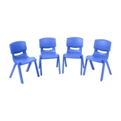 ECR4Kids Plastic School Stack Chair For Indoors And Outdoors, 14in Seat Height, 4-Pack -Home Decoration Store GUEST 2bb732e6 8114 4c66 aae1 1f09f96b56ea