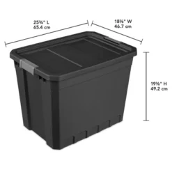 Sterilite Storage System Solution With 27 Gallon Heavy Duty Stackable Storage Box Container Totes With Grey Latching Lid, 12 Pack -Home Decoration Store GUEST 2c53c8ff 4187 4581 88d9 d8ea1786a205