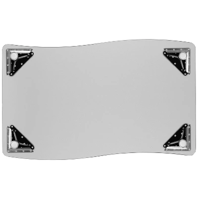 Flash Furniture 28"W X 47.5"L Rectangle Wave Flexible Collaborative Thermal Laminate Activity Table - Height Adjustable Short Legs 7 Flash Furniture 28"W X 47.5"L Rectangle Wave Flexible Collaborative Thermal Laminate Activity Table - Height Adjustable Short Legs - Image 7